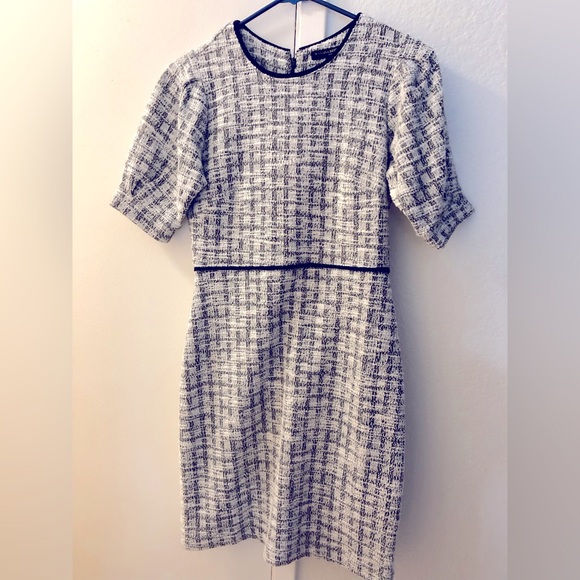 Banana Republic Plaid Tweed Sheath Dress - Picture 2 of 4